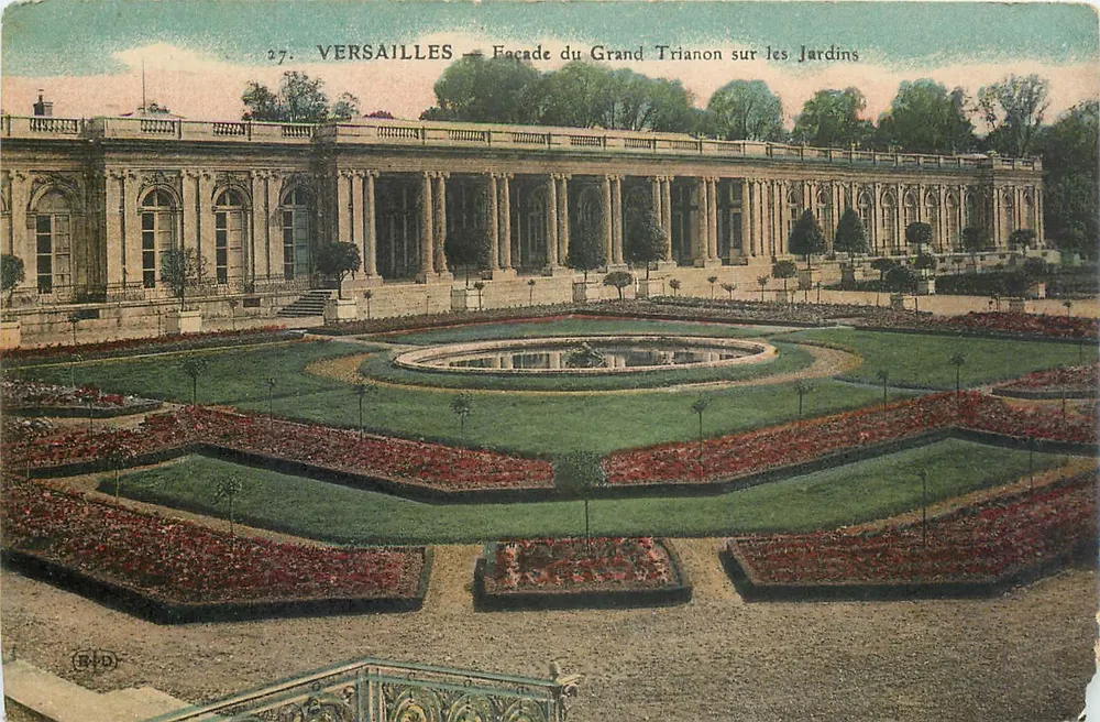 Versailles — Façade du Grand Trianon sur les Jardins — B.I.D. n°27 - Recto