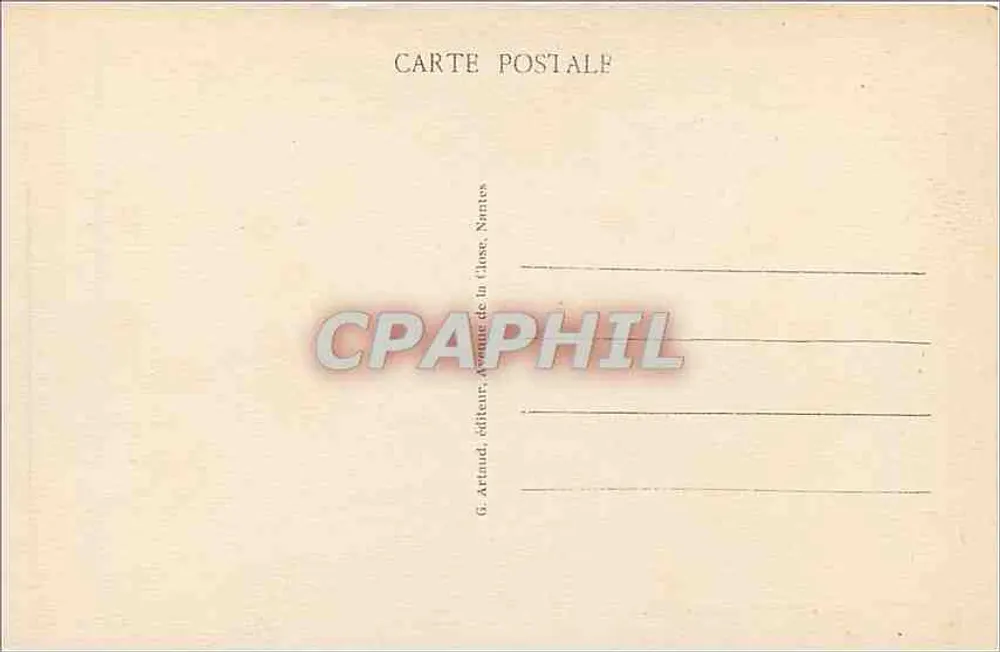 Pornic (Loire-Inférieure) — O Castelo da Côte de Jade — Artaud, editor, Nantes - Verso