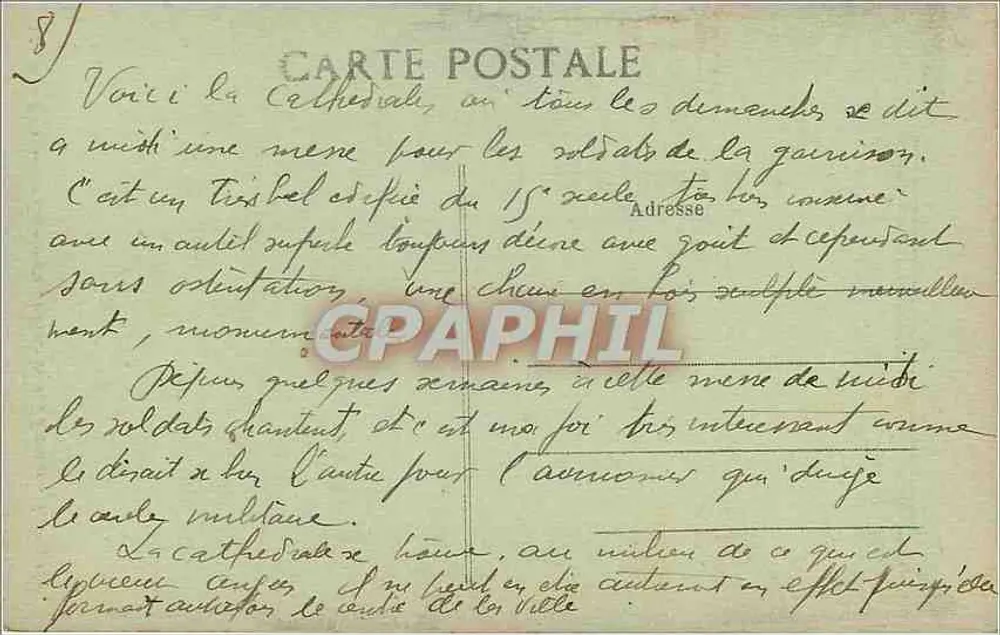 Angers — La Cathédrale St-Maurice et l'Escalier — L. V., phot. - Verso
