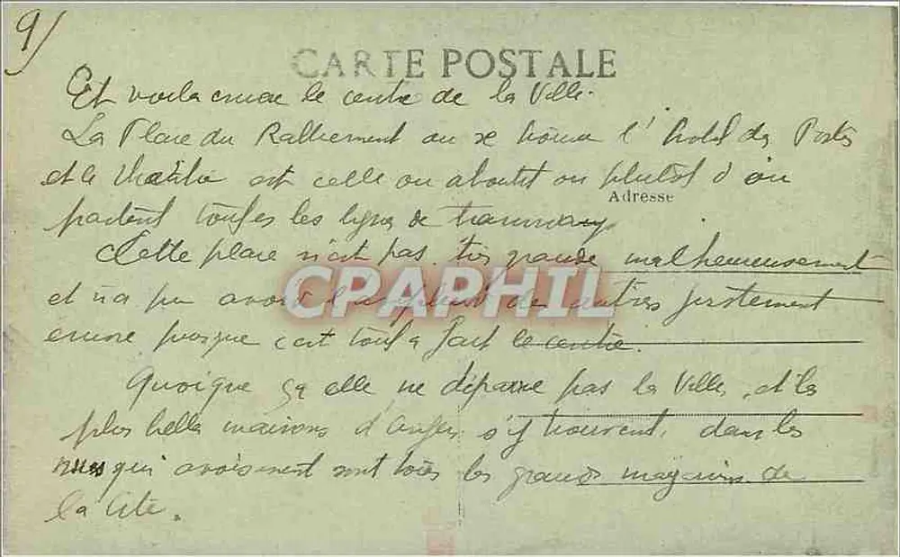 Angers — Le Théâtre — Place du Ralliement — L. V., phot. - Verso