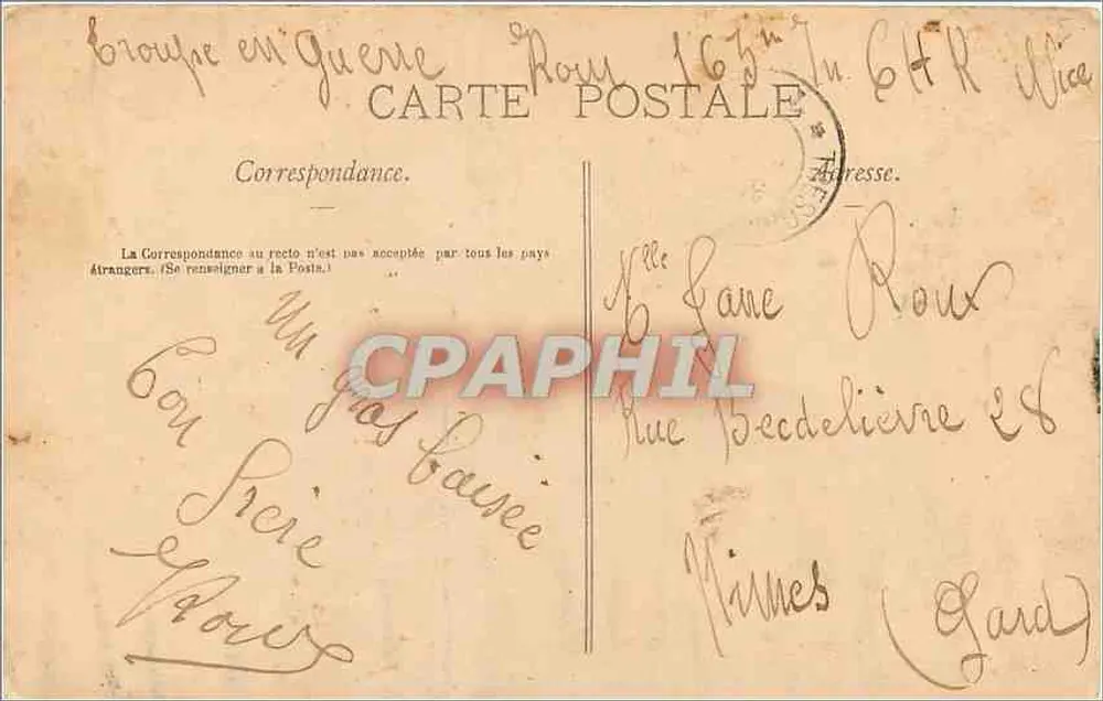 Étival - A Virgem das Graças — A. Grandjean, Étival (Vosges), Mod. n° 39 depositado - Verso