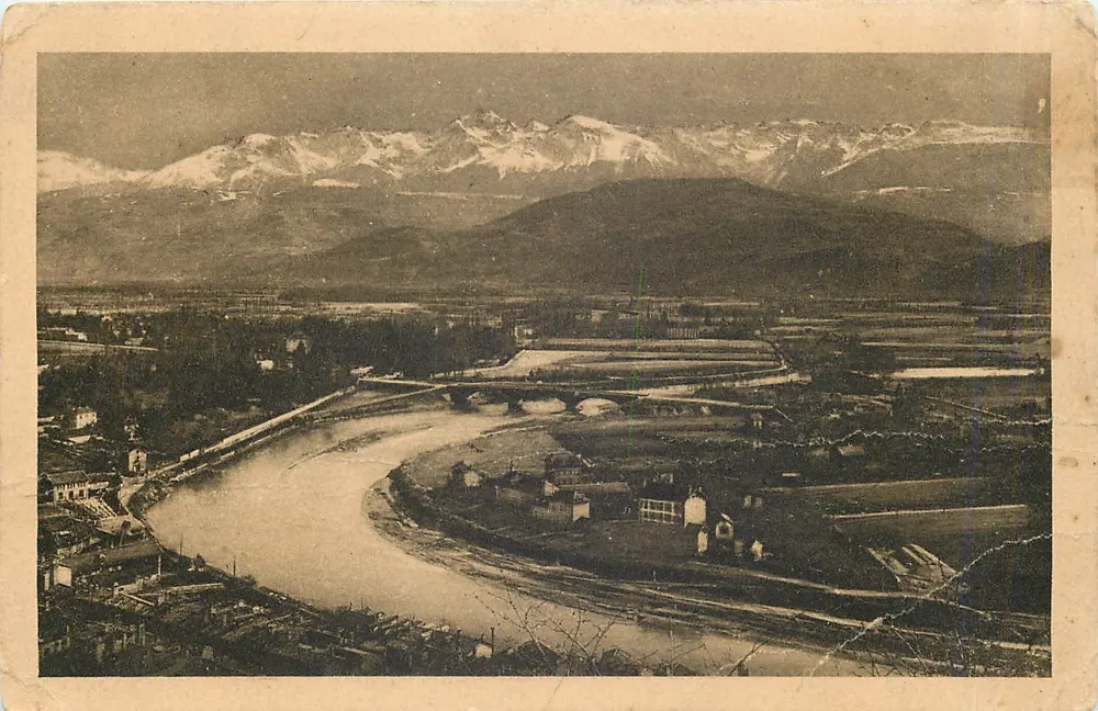 Grenoble - Panorama der Tronche und der Alpenkette - E.R. n°119 - Vorderseite