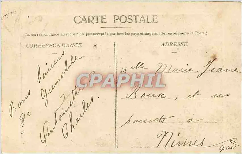 Der France-Brücke und der Helm Neros — Grenoble — Verlag nicht sichtbar - Rückseite