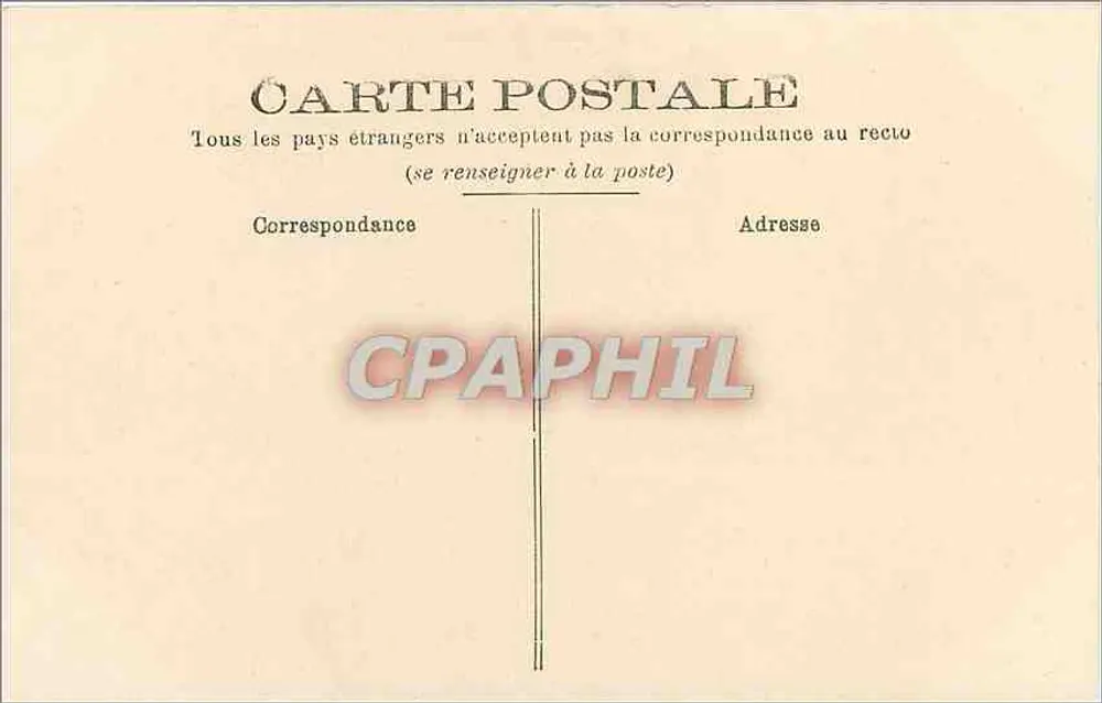 Tours — Place du Palais — éditeur Grand B. O. Dourges, n° B 21 - Verso