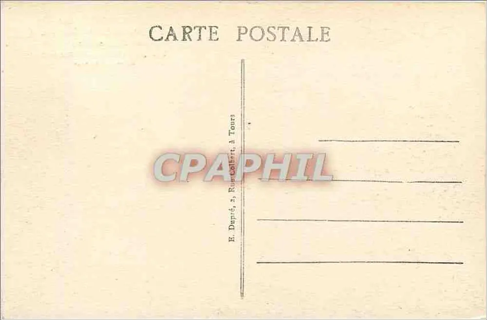Chinon (Indre-et-Loire) — Château (XIIIe et XVe siècles), Porte d'Entrée (Est) — Éditeur E. Dapré, 2 Rue Colbert, Tours - Verso