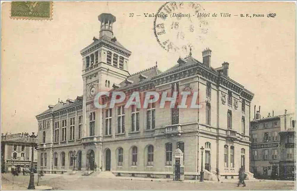 Valence (Drôme) — Hotel de Ville — B.F., Paris - Frente