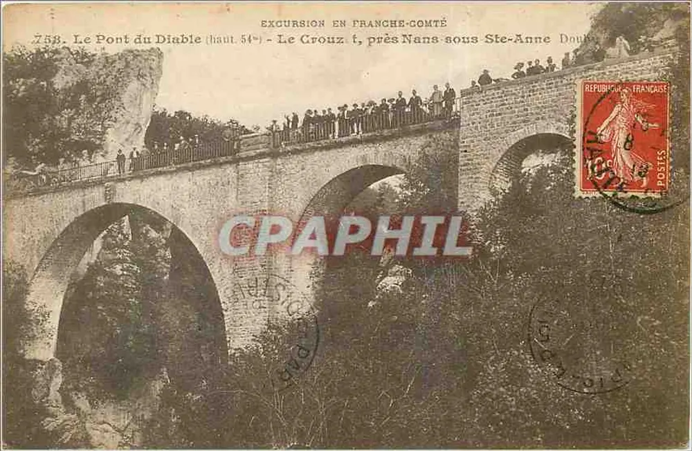 Der Teufelsbrücke — Franche-Comté — Verlag Guillard-Prêtre, Nr. 558 - Vorderseite