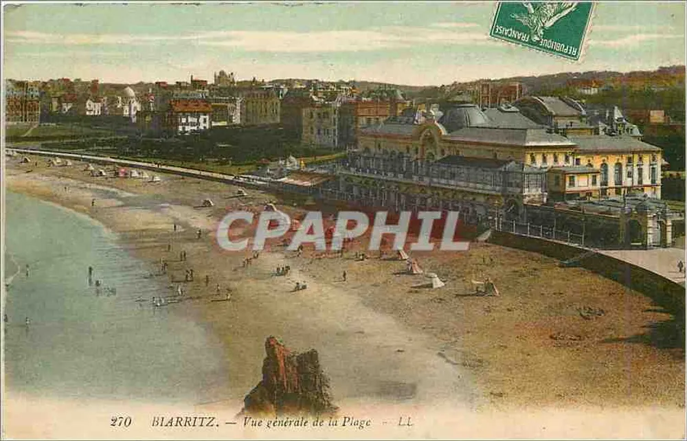 Blarritz — Vista Geral da Praia — LL, n° 270 - Frente