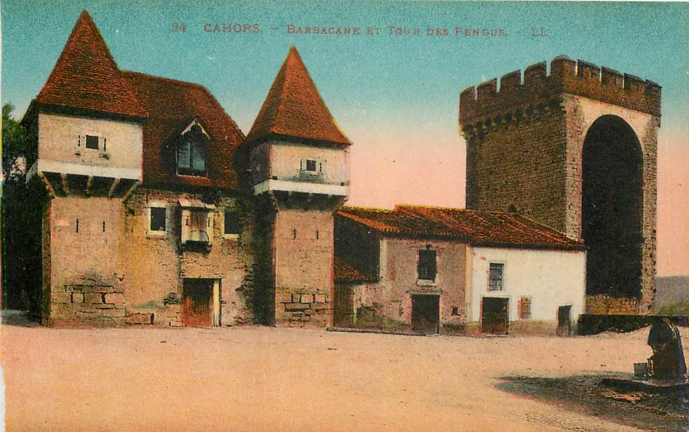 Cahors — Barbacane e Torre dei Penduti — LL - Recto