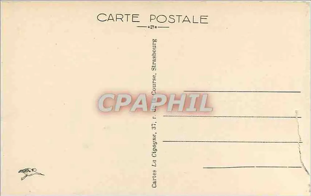 Rodovia da Corniche do Doubs — As Escadas da Morte — Editora: Cartes La Cigogne, Strasbourg - Verso