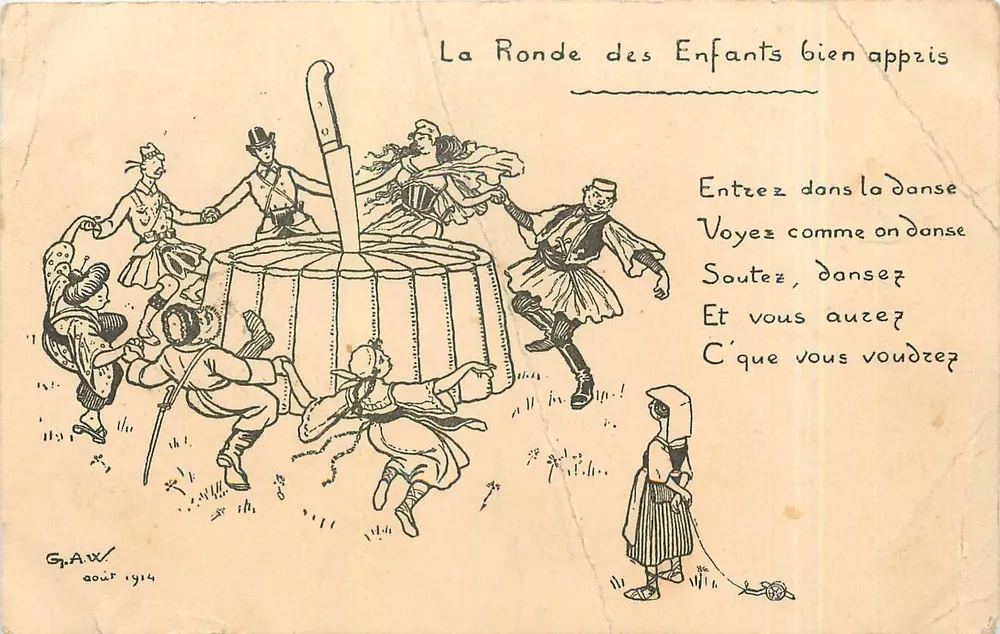 La Ronde des Enfants bien appris — Gr.A.W. — 1914 - Recto