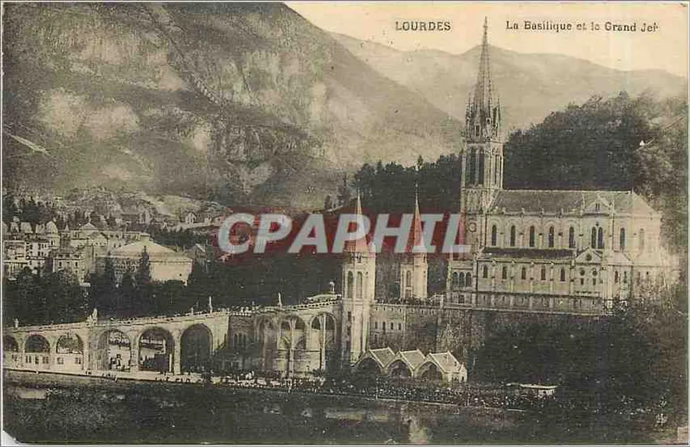 Lourdes — La Basilique et le Grand Jérôme — éditeur non identifié - Recto