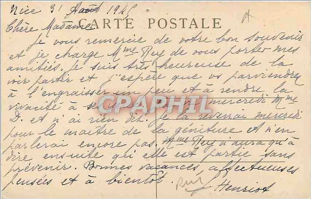 Ponte de GORDON, sobre o Rio Rône — P. Perrin, impr. Art. Avenières - Verso