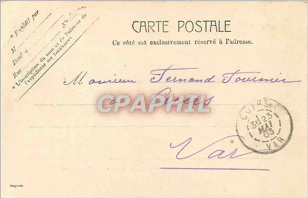 Paris - Brücke der Konkordanz und das Abgeordnetenhaus — Verlag C.22, Nr. 5061 - Rückseite