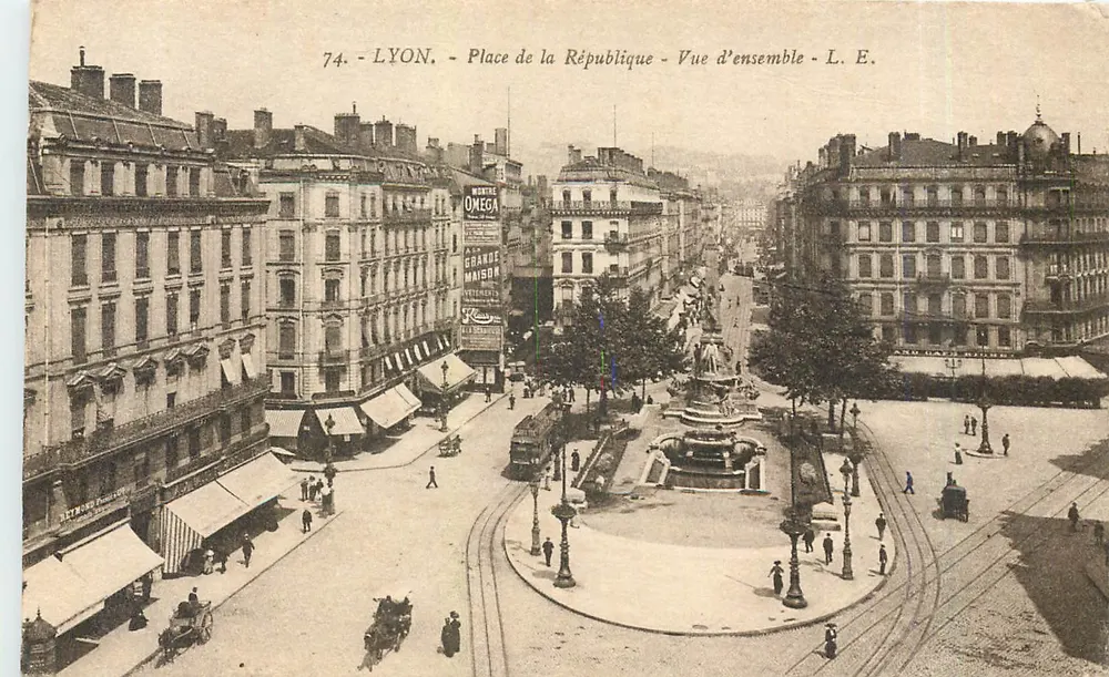 LYON - Plein de la République - Algemene uitzicht - L. E. - Voorkant
