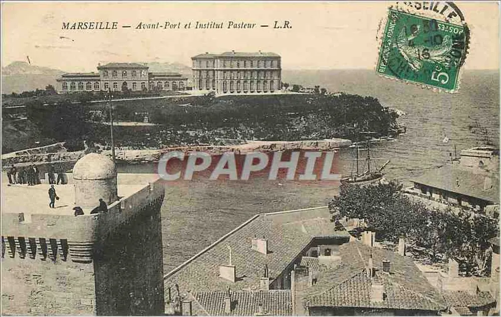 Marselha — Anteporte e Instituto Pasteur — L.R. - Frente