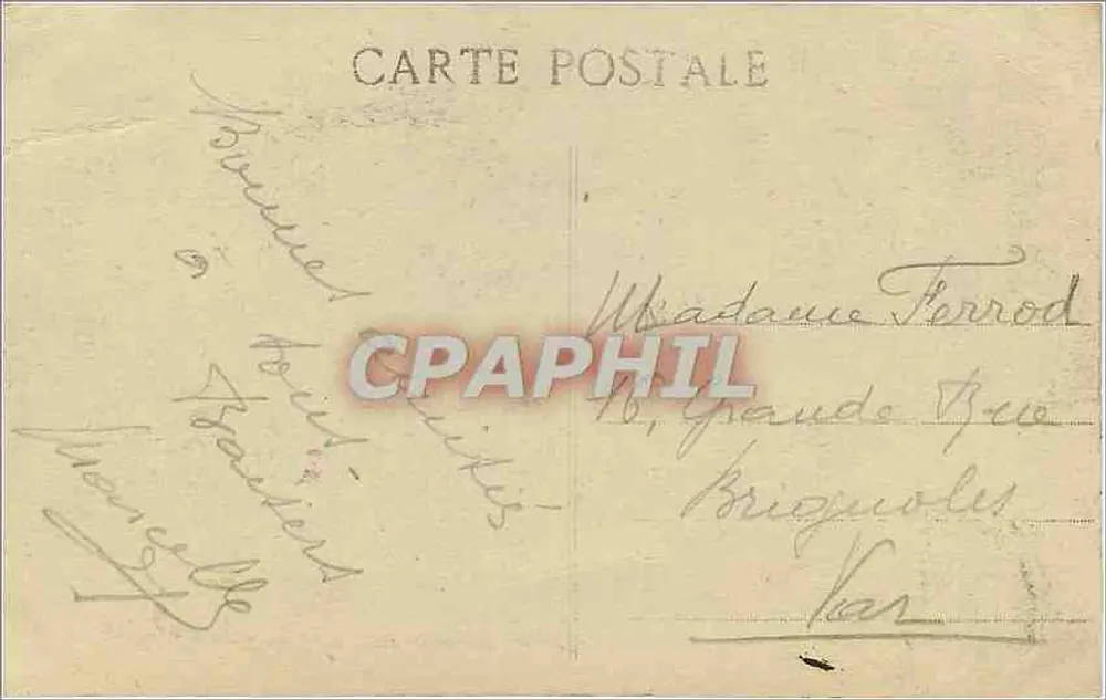 Marselha — Anteporte e Instituto Pasteur — L.R. - Verso