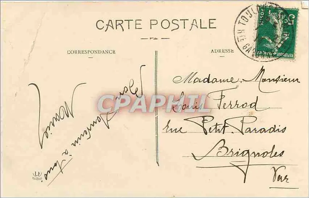 Toulouse — Vue Générale sur la Garonne — Éditeur : Carte Postale Toulouse - Verso