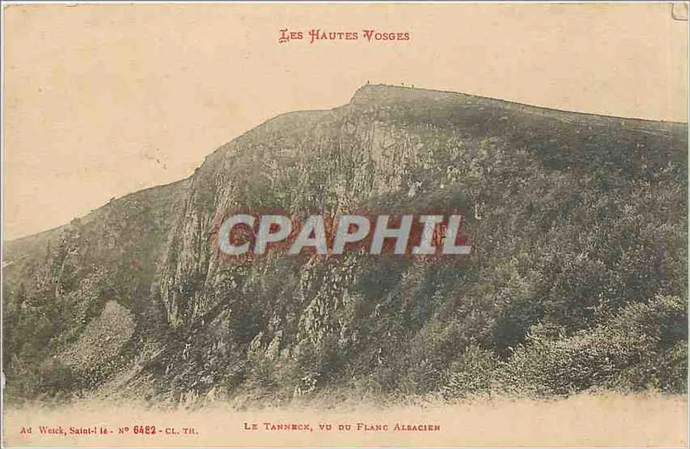 Le Tanneck, von Planc Albacien aus gesehen — Les Hautes Vosges — Ad Weick, Saint-lé - Nummer 6482 - CL. TI. - Vorderseite