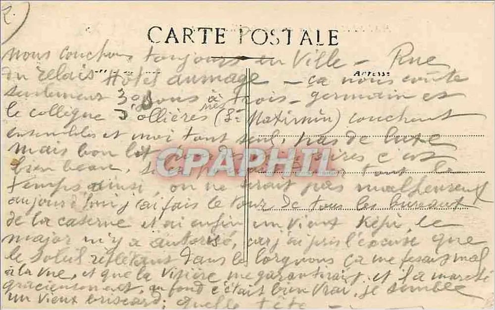 MARSEILLE - Panorama du Vieux Port — éditeur non identifié, n° de série non visible - Verso