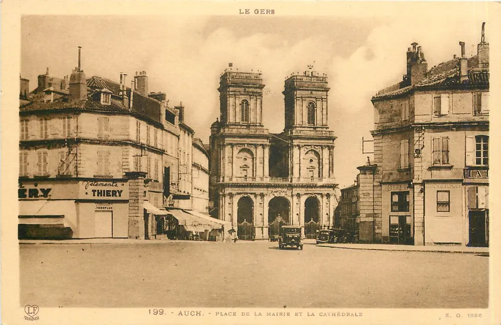 Auch - Place de la Mairie und Kathedrale — X. O. 1886, Verlag X. O. 1886 - Vorderseite