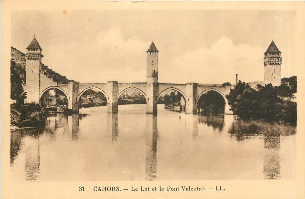 Cahors — Le Lot et le Pont Valentré — LL. - Recto