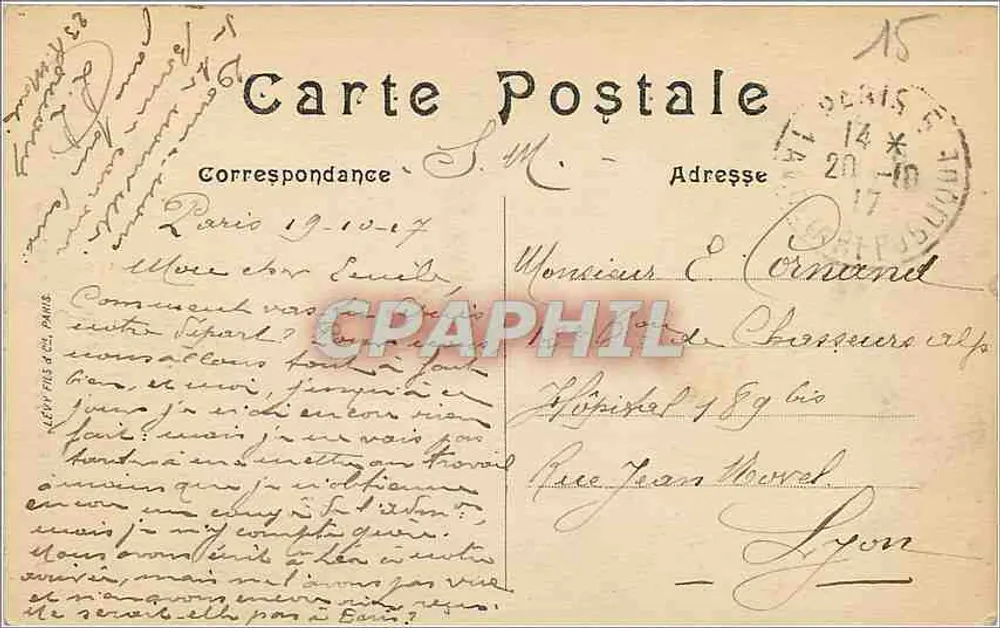 Paris — A Estátua da República — n°110 - Verso