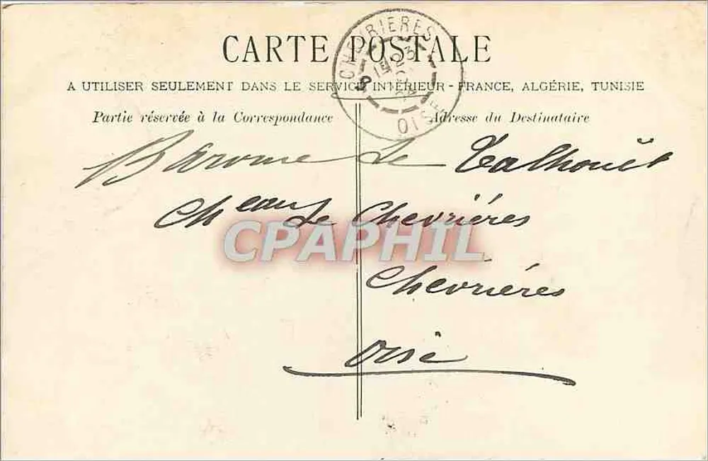Troyes - Igreja de São Mizier — Fotógrafo A. Binet & Château-Thierry, coleção R.F. n°2466 - Verso