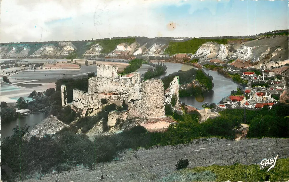 Le Petit Andely (Eure) — Castelo de Gaillard e vista geral — Éditions Gaby - Frente
