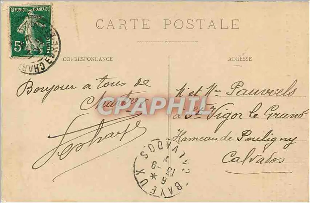 Chartres — Escalera de la Reina Berthe — Editor no identificado, n° 42 - Reverso