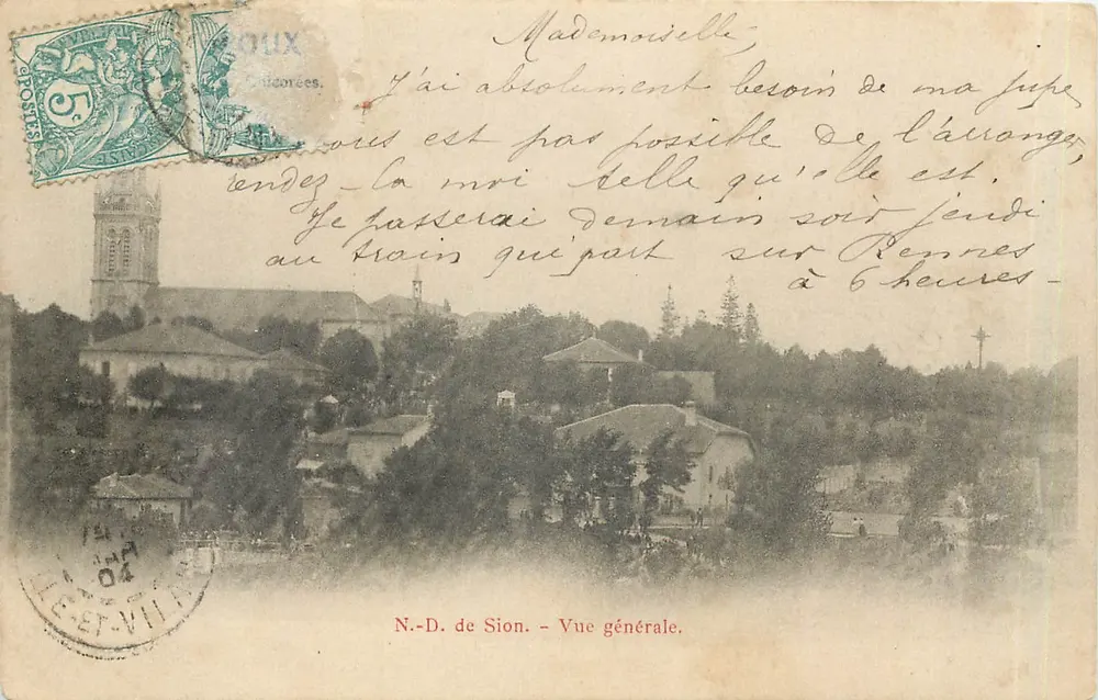 N.-D. de Sion — Vista geral — Editor: N.D. de Sion - Frente