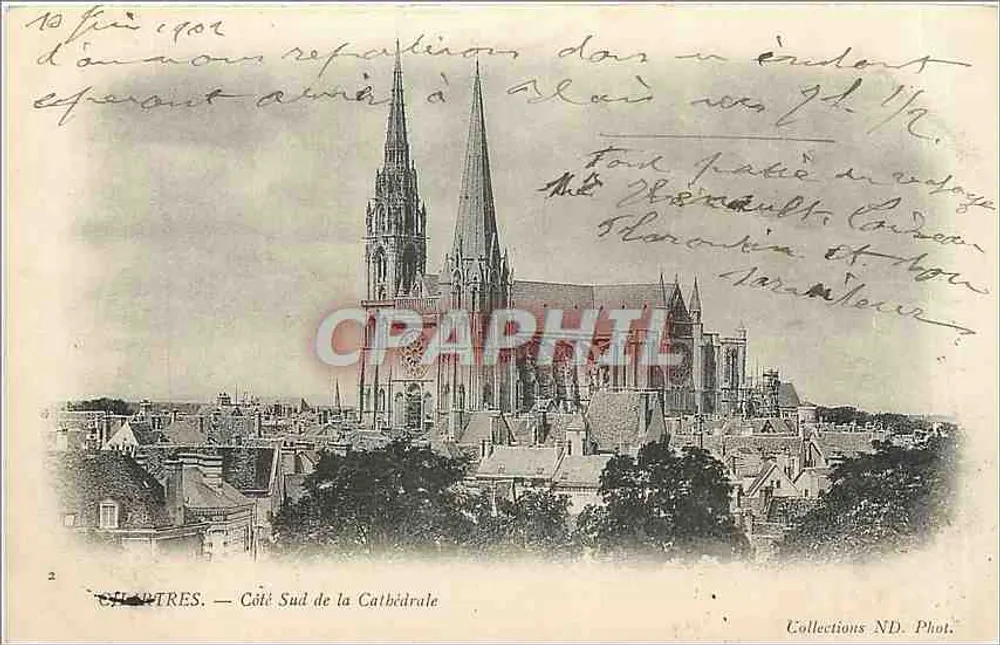 CLERMONT-FERRAND — Lado Sul da Catedral — Collections ND. Phot. - Frente