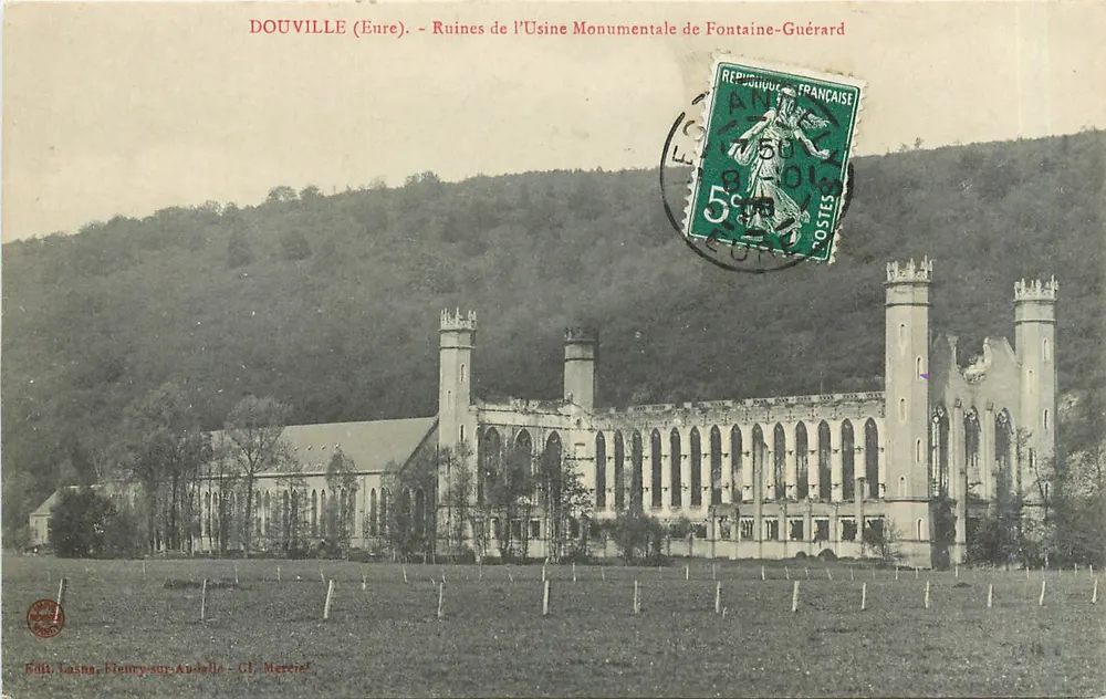 Douville (Eure) - Ruinen der monumentalen Fabrik Fontaine-Guérard — Éd. Lasan, Fleury-sous-Aubette - Vorderseite