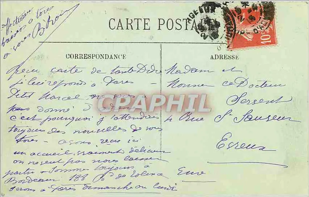 Bordeaux — A Igreja de São Pedro — LL n° 176 - Verso