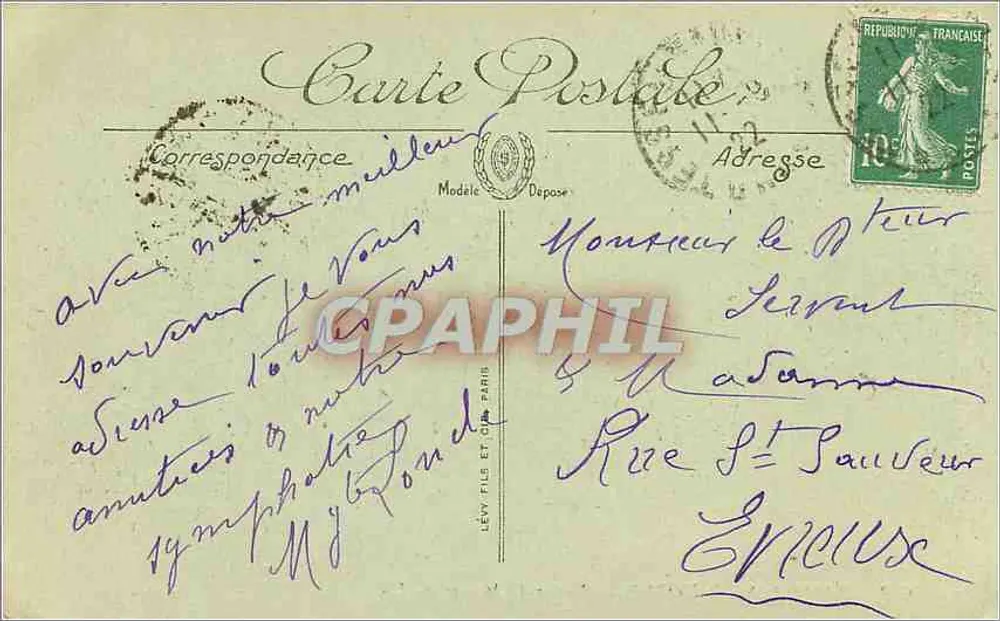 Bagnolles-de-l'Orne — Entrée du Manoir du Lys — Édition Motte, n° 369 - Verso