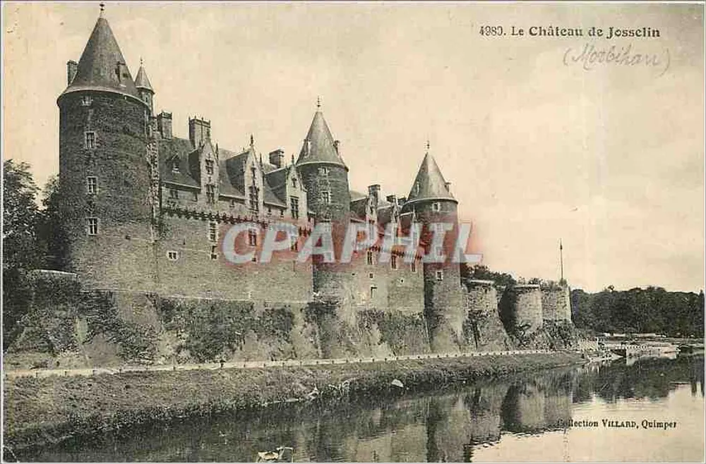 O Castelo de Josselin — Coleção Villard, Quimper — n° 4890 - Frente