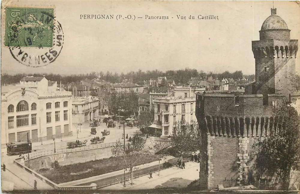Perpignan (P.-O.) — Panorama — Widok z Castillet — J. Fart, Perpignan - Awers