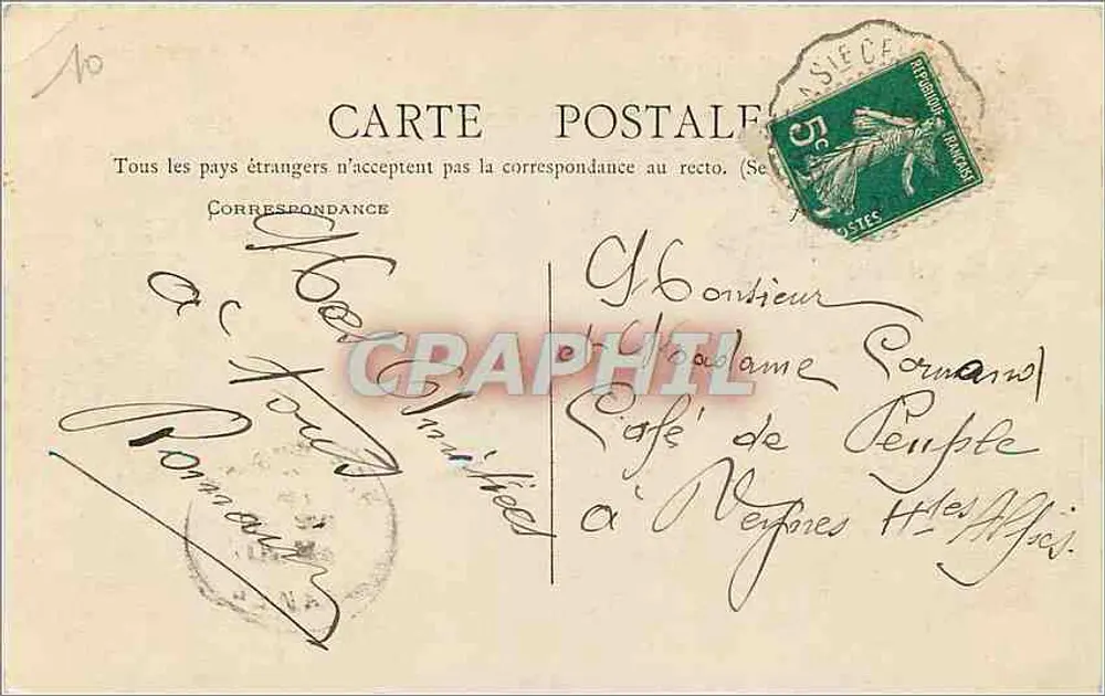 NIÇA — Pont du Gard (Perfil) — B.F. CHALON-S-SAONE n°50 - Verso