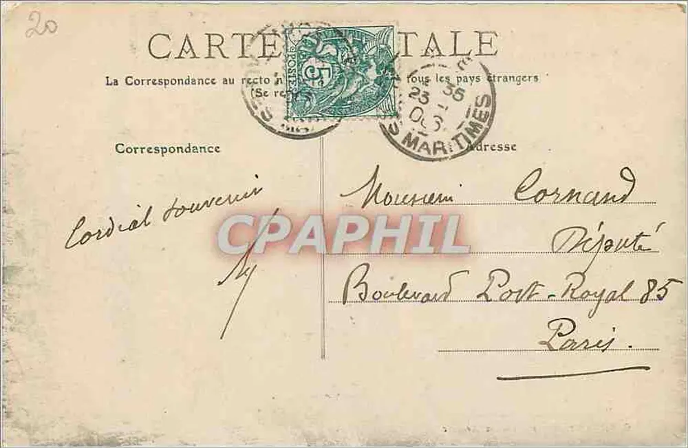 As Cévennas pitorescas — Vale do Eyrieux — Ruínas de Rochebonne — G. Artige filho, editor, Aubenas (Ardèche) - Verso