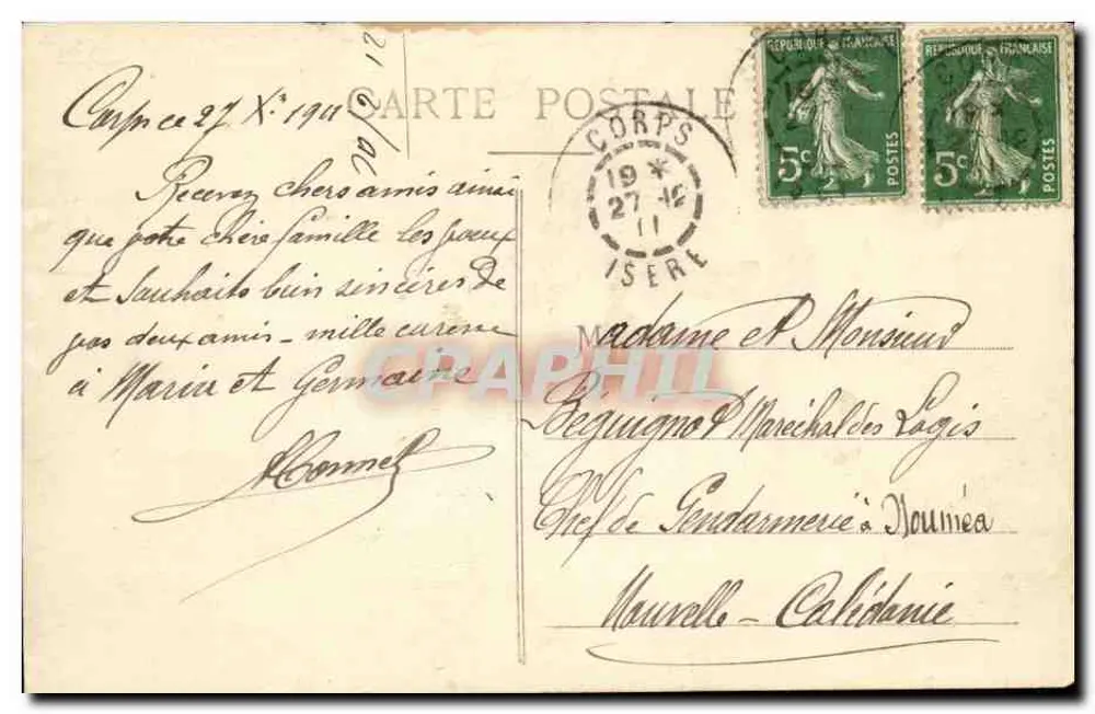 Le Passage de la Clapisse — Ligne de la Mure — E.R. — n°1184 - Verso
