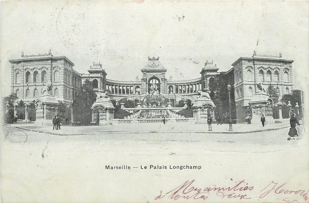 Marselha — O Palácio Longchamp — editor AN. De Lyt - Frente