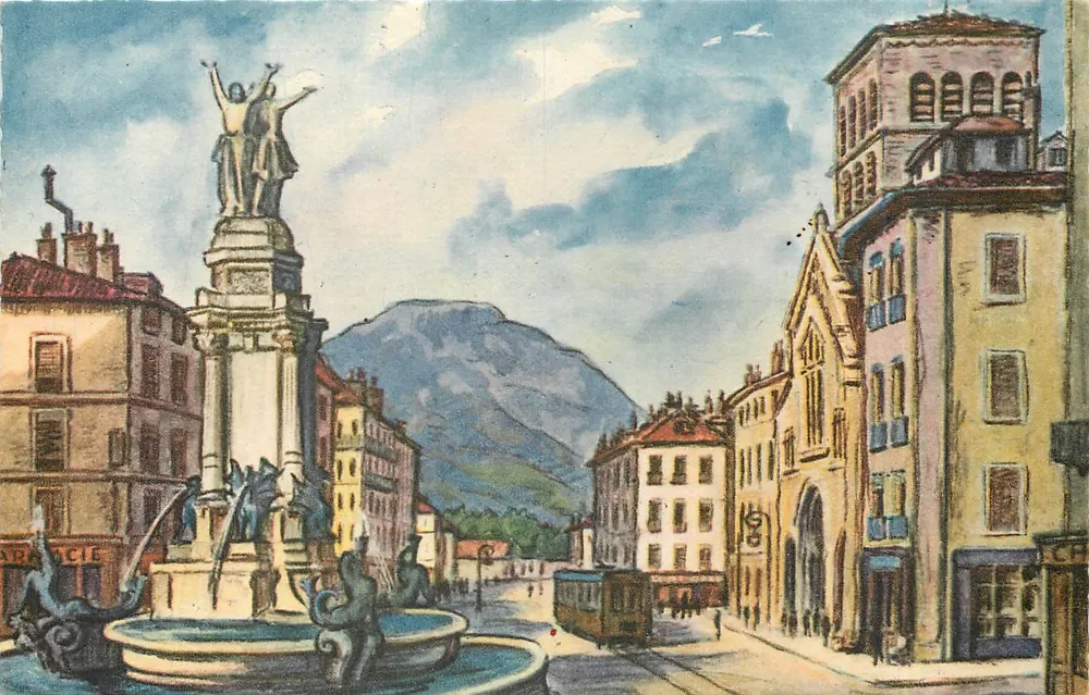 Grenoble — Place Notre-Dame — Edition d'Art Grenoble, n°8 - Vorderseite