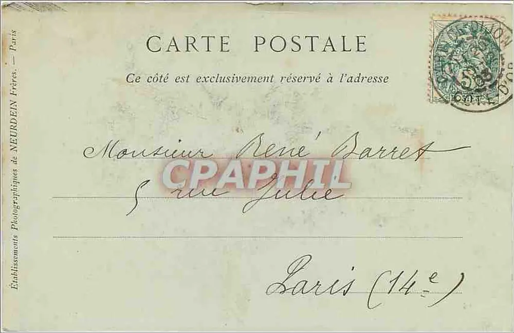 Dijon — La Faculté de Médecine et l'Hôpital — Collection ND'Phot - Verso
