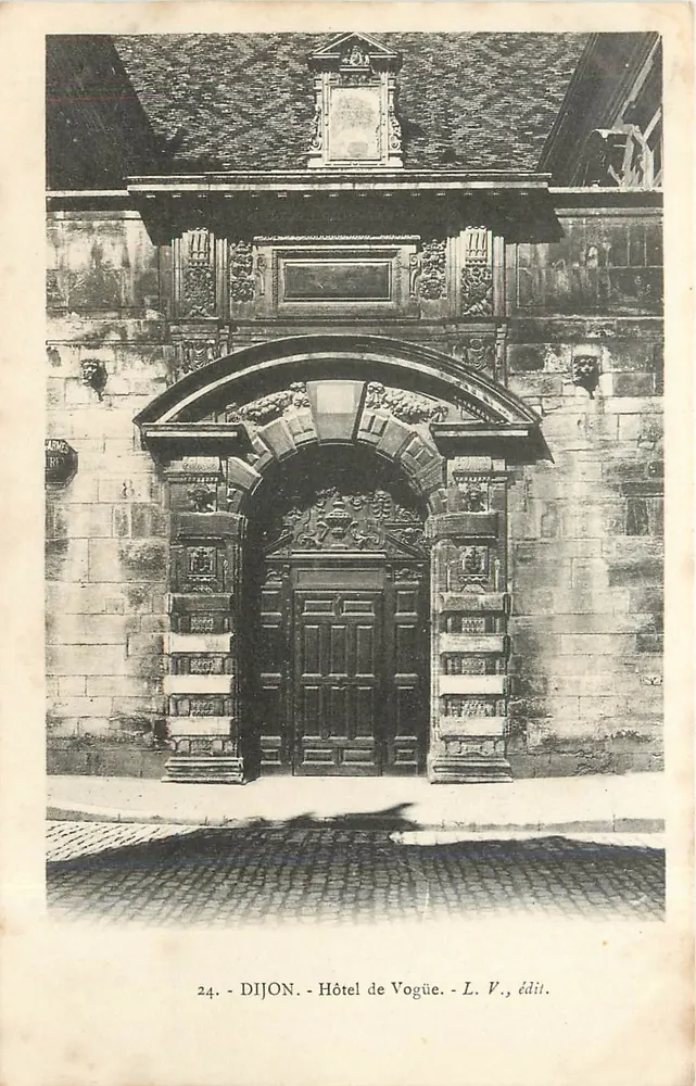 Dijon - Hotel de Vogüe - L. V., editor - Frente