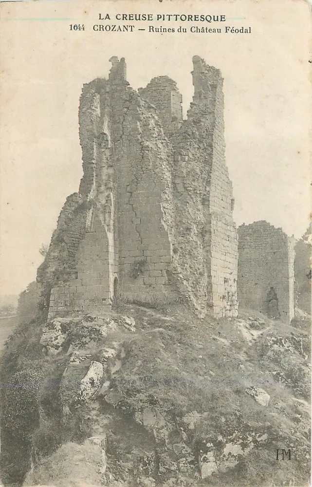 Crozant — Ruinen des feudalen Schlosses — La Creuse Pittoresque - Vorderseite