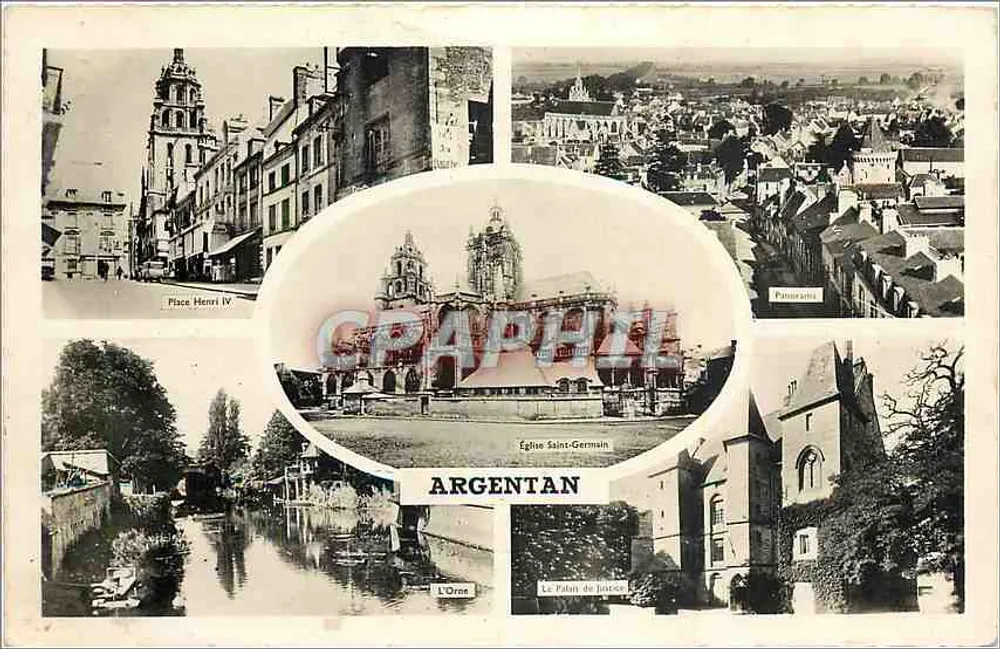 Argentan — Panoramablick und Denkmäler — Éditions Gaby, Nantes - Vorderseite