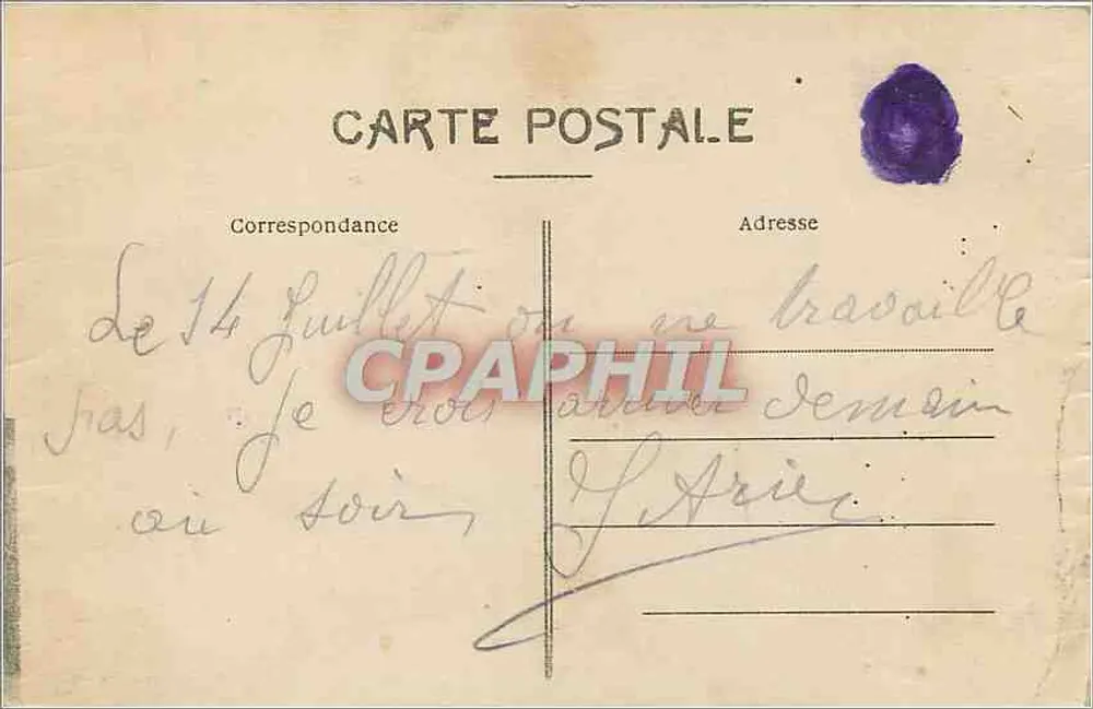 Toulouse — Rue de Languedoc — Edição Clemence Lathure n°104 - Verso
