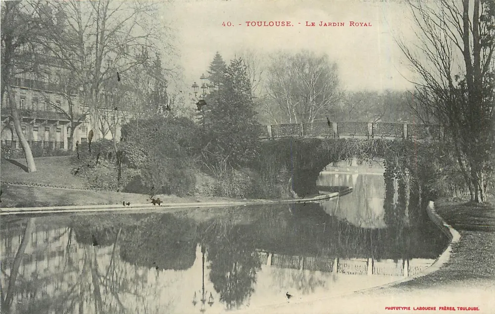 Toulouse - O Jardim Real — Fototipia Labouche Frères, Toulouse, n°40 - Frente