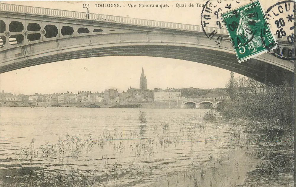 Toulouse - Vista Panorâmica - Margem de Tourdis - Frente