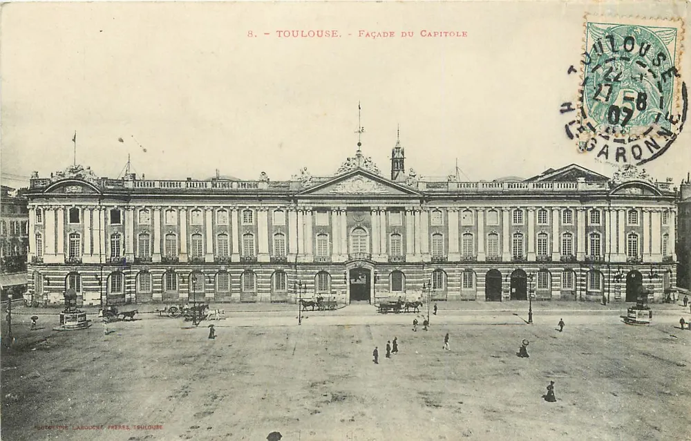 Toulouse - Facha da Catedral — Fotografia Larouche Frères, Toulouse, n°8 - Frente
